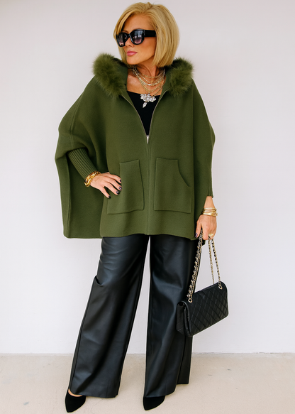 Cardigan à Capuche Chic